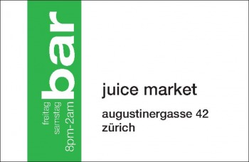 Cocktailbar im Juice Market in Zürich