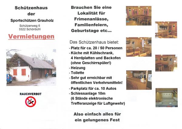 Schützenhaus Sportschützen Grauholz in Urtenen-Schönbühl