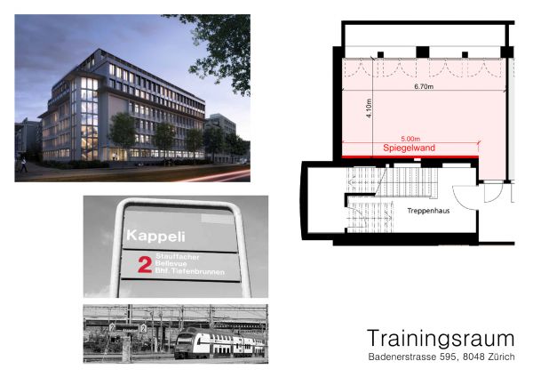 Kampfsport, Yoga, Fitness, Bewegungsraum in Zürich