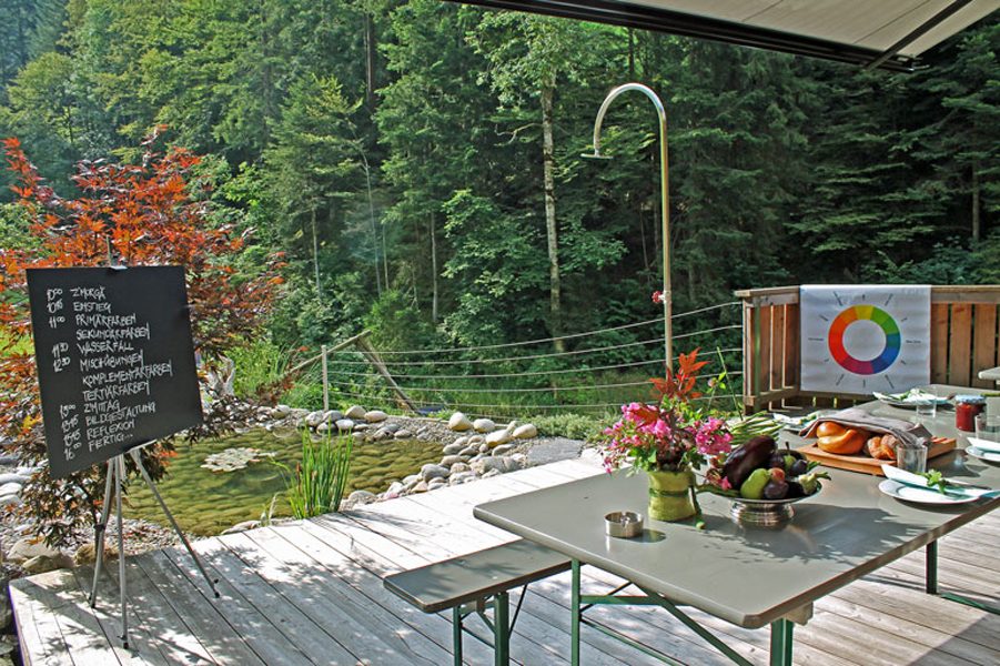 Seminarraum indoor/outdoor für den Kader bis zu 32 TN, entspannt tagen., weiteres Bild